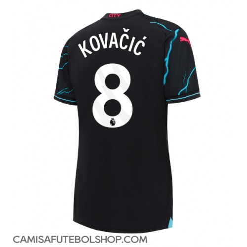 Camisa de time de futebol Manchester City Mateo Kovacic #8 Replicas 3º Equipamento Feminina 2023-24 Manga Curta